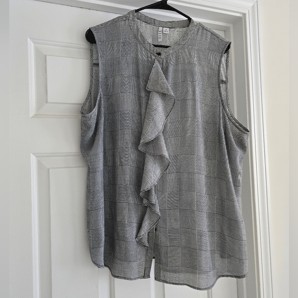 Sleeveless Ruffle Top